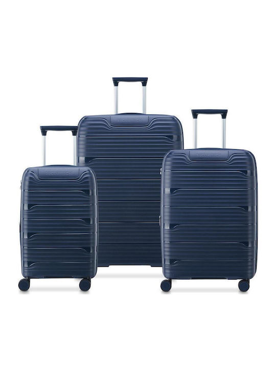 Securitech by Delsey Dune Suitcases Hard Navy with 4 Wheels