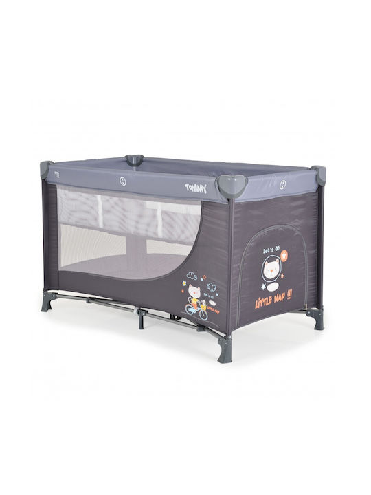 Moni Playpen with Mattress Gray 120x60cm