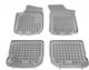 Sahler Πατάκια Σκαφάκια 3d Λάστιχο Vw Golf 4 Wv Bora Vw Beetle Vw Jetta Skoda Octavia 1997-2010 Seat Leon Toledo 1999-2005 Τύπου Σκαφάκι Γκρι 4 Τεμάχια