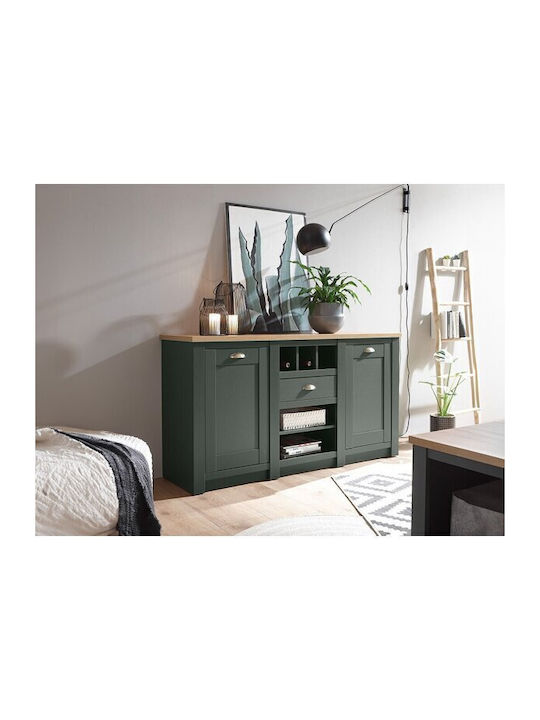 Μπουφές Lewiston P101 mit Schubladen Green 145x41x83cm