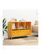 Μπουφές Schrank mit Schubladen Mustard 101.5x39x73.5cm