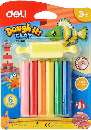 Deli Plasticine For 3+ Years 7pcs