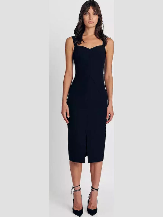 Midi Kleid für Hochzeit / Taufe Schwarz