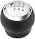 Leather Luxe Shift Knob for Toyota Corolla Verso / Yaris / Aygo Silver