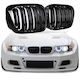 Prasco 242541 Heart Grilles BMW 3 E46 99-03 Coupe Cabrio M4 Double Grille Glossy Black 2 Pieces