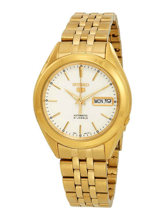Seiko Series 5 Ceas Barbati 38mm Automat cu Brățară Din Metal Aurie