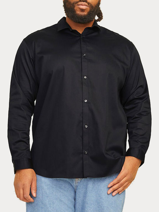Jack & Jones Long-sleeved Cotton Shirt Black