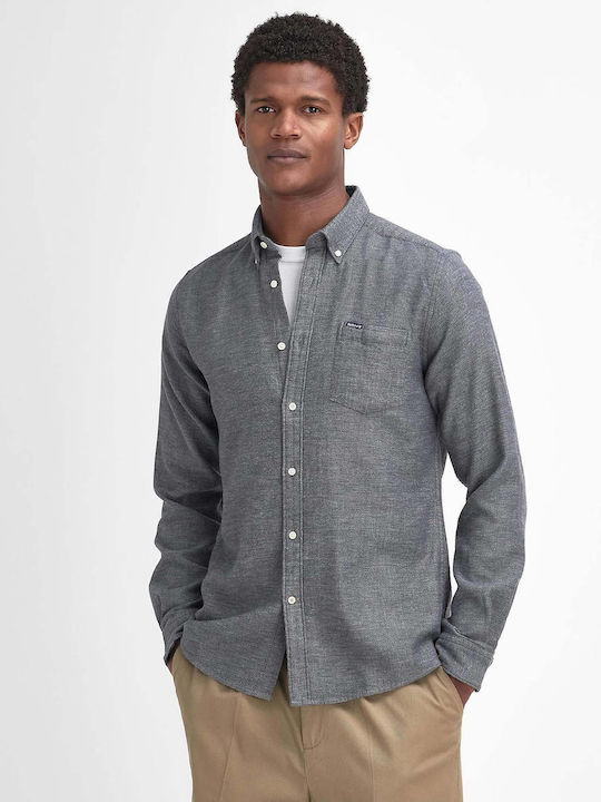 Barbour Shirt Grey Melange