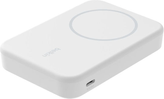 Belkin BoostCharge Pro MagSafe Power Bank 8000mAh 15W Λευκό