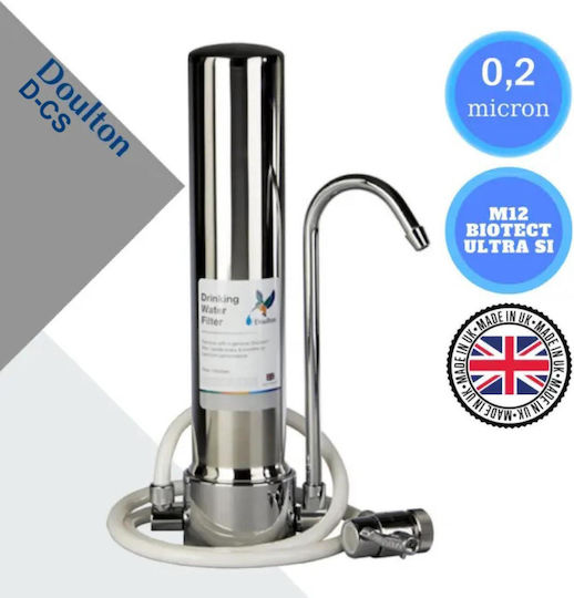 Doulton D-CS M12 Water Filtration System Single Countertop with Replacement Filter Doulton BioTect Ultra SI M12 0,2μm 50-0042