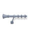 Metal Curtain Pole Lesvos Twisted Rod Φ25 Enis Double Tubes Φ25-φ20 160 Cm