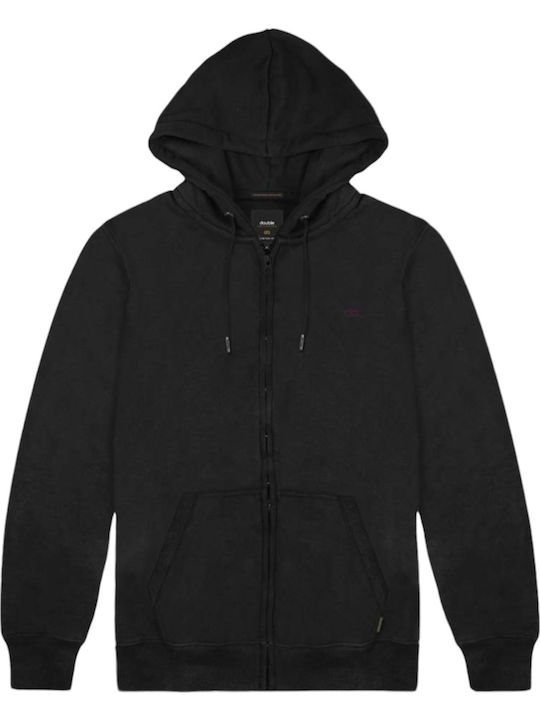 Double Double Sweatshirt mit Kapuze in Schwarz