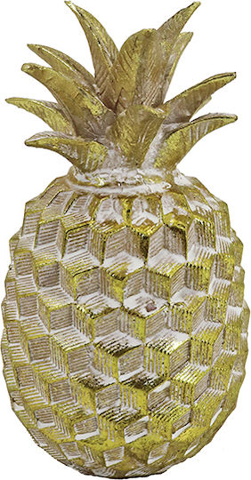 Zaros Decorativ Ananas Polirășină 8x15cm 1buc