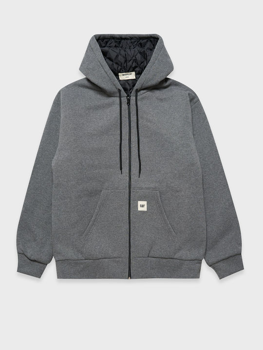 Gray Hoodie Cardigan