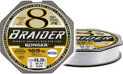 Konger Braider X8 Invisible Fishing Filament 150m / 0.6mm Konger Braider X8 Invisible Fishing Filament 150m / 0.6mm
