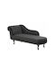 Berwyn 696 Velvet Recliner Black L79xW61xH170cm