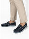 Δερμάτινα Ανδρικά Boat Shoes σε Μπλε Χρώμα
