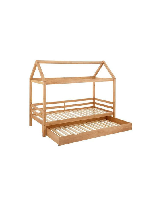 Pat pentru Copii Single Maro pentru Saltea 90x2...