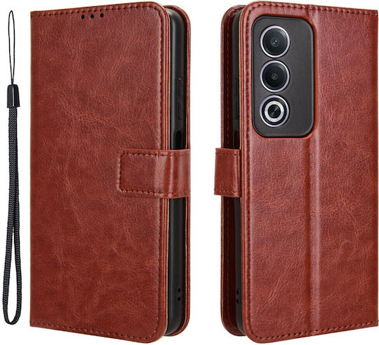 Θήκη Πτερύγιο Oppo A80 Crazy Horse Wallet Καφέ