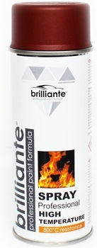 Brilliante Spray Vopsea Temperatură Înaltă Roșu Roșie 400ml