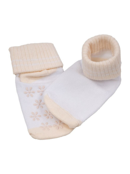 Kamtex Baby Детски чорапи Неплъзгащи се Ecru