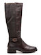 Leather Women's Boots Brown