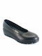 Lederne Damen Ballerinas in Schwarz Farbe