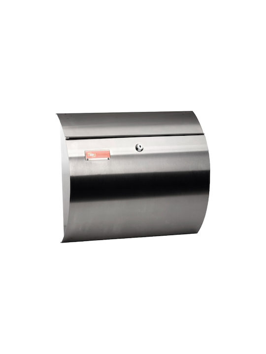 Viometal Γραμματοκιβώτιο Εξωτερικού Χώρου Inox σε Ασημί Χρώμα 33x10.5x37.5cm