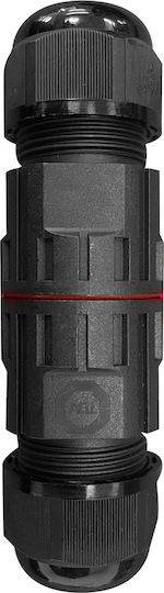 PG9 BLK Αδιάβροχος Σύνδεσμος Καλωδίων 2P 2.5mm² Τροφοδοσίας IP68 02.048.0001