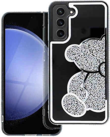 Teddy Bear Case Samsung S24 Ultra Silver