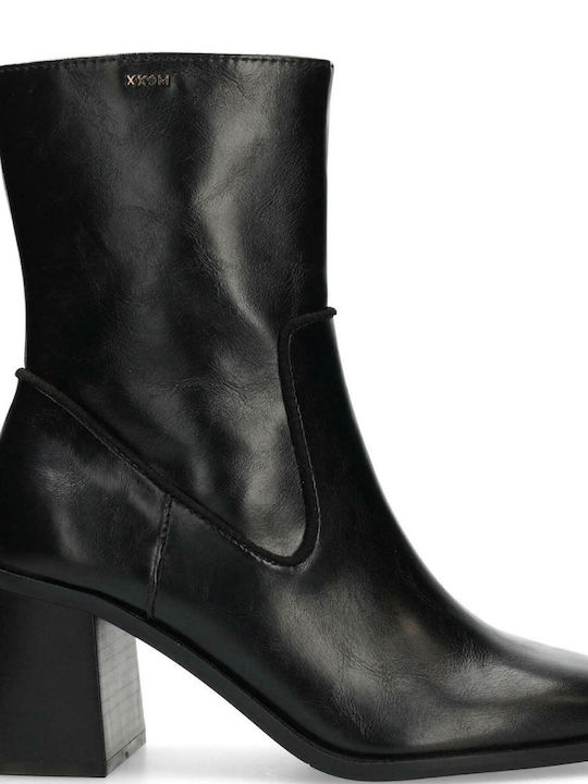 Mexx Leather Women's Ankle Boots Black