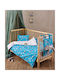 Kentia Σετ Βρεφικά Σεντόνια Λίκνου Βαμβακερά Comet Blue-multi 60x120εκ. 2τμχ