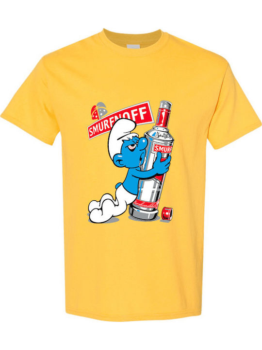 Gildan Smurfnoff Tricou Galben