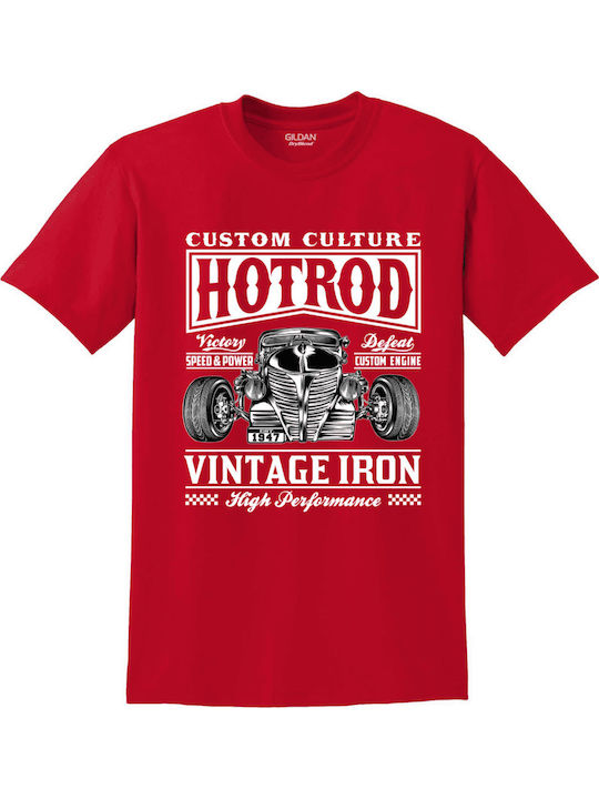 Tshirt Hot Rod Classic Κοκκινο