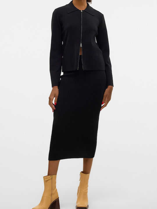 Vero Moda Midi Skirt Black