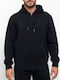 Through Hoody Ζακέτα με Κουκούλα Μαύρη
