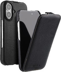 Θήκη Melkco Iphone 16 Δερμάτινη Flip Μαύρη Θήκη Melkco Iphone 16 Δερμάτινη Flip Μαύρη