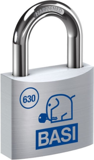 Basi Aluminum Padlock Brass with Key 25mm 1pcs