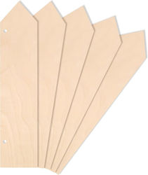 Creative Deco 5 X Long Arrow Shapes Made Plywood 40 X 9 Cm Unpainted Wooden Cutouts