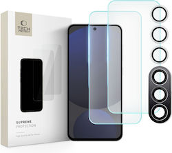 Закалено стъкло Tech-protect Supreme Set Galaxy S24 Fe Прозрачен