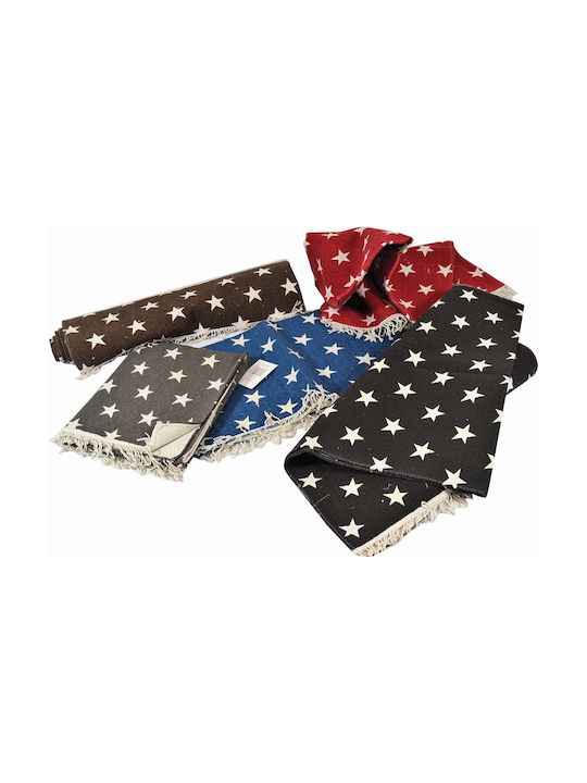 Sidi Home Plast Teppich Rechteckig Sommer Baumwolle mit Fransen Brown
