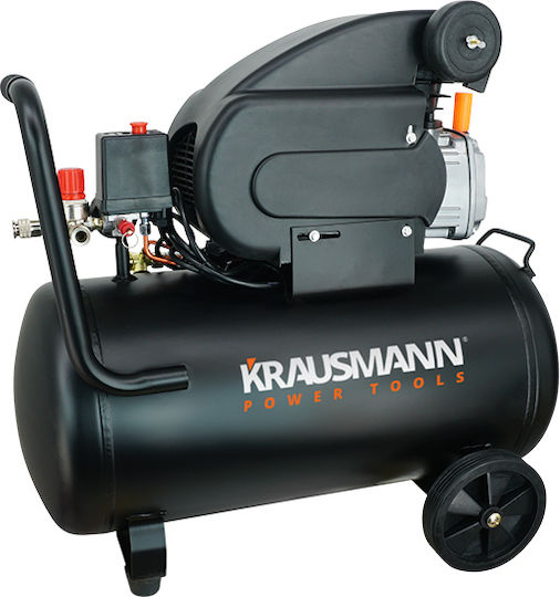 Krausmann Cu o singură fază Compresor de aer cu Putere 2.5hp și Rezervor de aer 50lt 6710