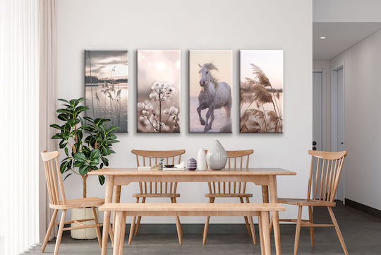 Decowalls De patru ori Tablou pe Pânză 80x160cm