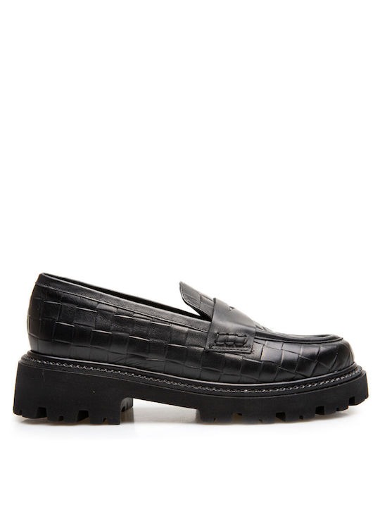 Labrini Women's Moccasins in Black Color