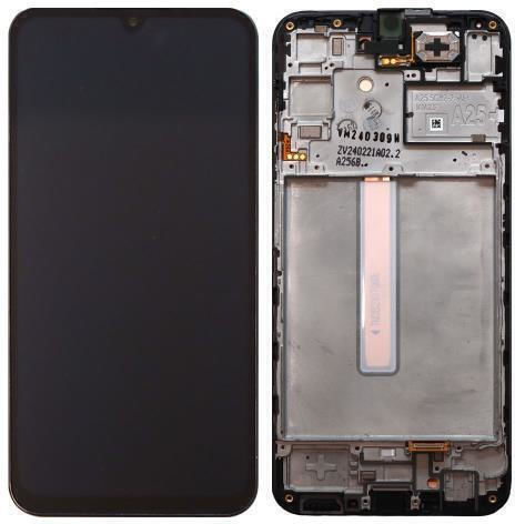 Ecran OLED LCD cu Ramă & Mecanism Tactil Samsung Galaxy A25 5G SM-A256 Negru