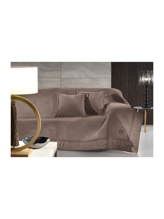 Guy Laroche Rubicon Armchair Throw 170x150cm Choco