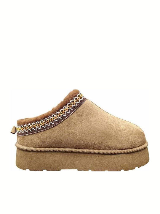 Envie Shoes Closed Women's Slippers Brown
