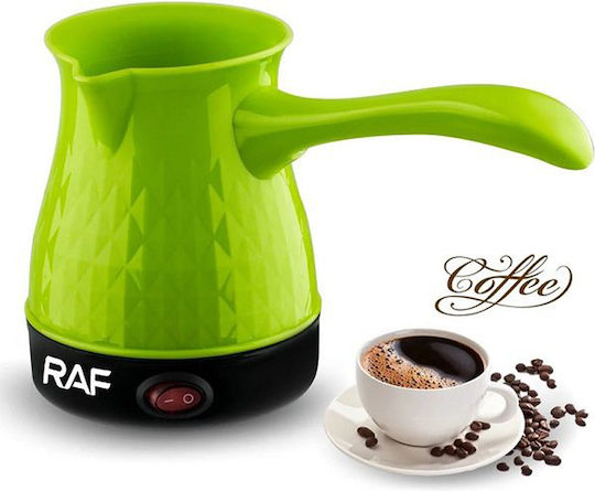 Raf Elektrische griechische Kaffeekanne 600W mit Gewicht 500ml Grün