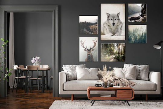 Decowalls Εξάπτυχος Πίνακας σε Καμβά 140x100cm