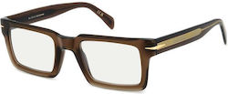 David Beckham Men's Acetate Brown Prescription ...